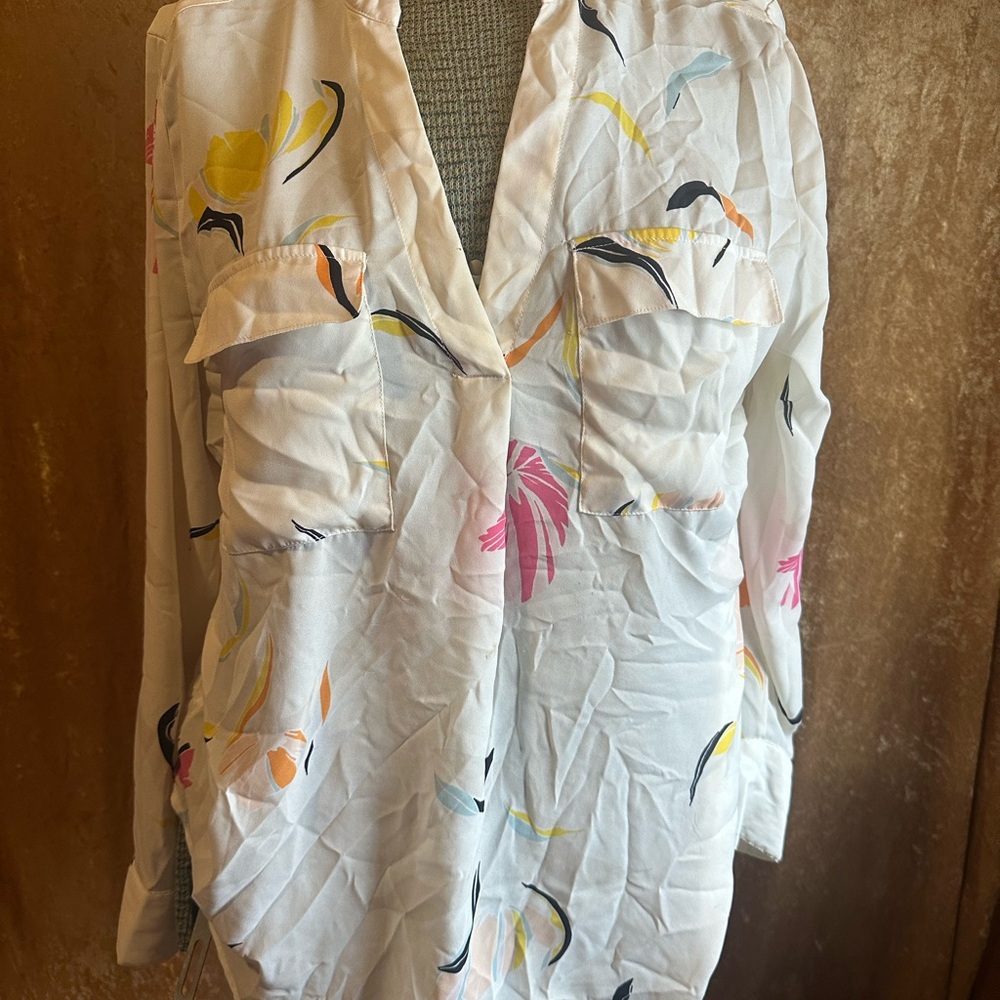 A New Day Cream and Yellow Blouse